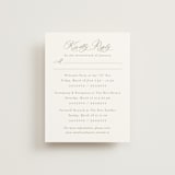 "Calia" - Multi-Event RSVP Cards in Paris Rain by Jennifer Postorino - Front