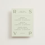 "Swoon" - Multi-Event RSVP Cards in Lemongrass by Sam Dubeau - Front
