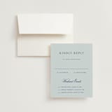 "Landscape Script" - Multi-Event RSVP Cards in Sky by Kelly Schmidt - RSVP with Envelope