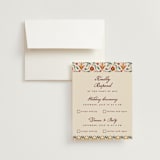 "Mughal Gardens" - Multi-Event RSVP Cards in Ivory by Sherley Ferreira - RSVP with Envelope