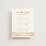 "Tribal Rythm" - Multi-Event RSVP Cards in Amber by Selima Akhter - Front
