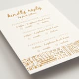"Tribal Rythm" - Multi-Event RSVP Cards in Amber by Selima Akhter - Detail