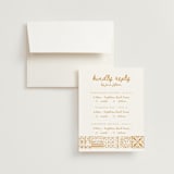 "Tribal Rythm" - Multi-Event RSVP Cards in Amber by Selima Akhter - RSVP with Envelope