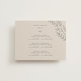 "leafy wreath" - Multi-Event RSVP Cards in Taupe by Ghazal Ali - Front