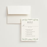 "Monogramed Arch" - Multi-Event RSVP Cards in Mojito by Susan Moyal - RSVP with Envelope
