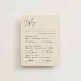 "Signed" - Multi-Event RSVP Cards in Champagne by JoAnn Jinks - Front