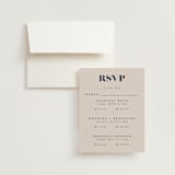 "Centro" - Multi-Event RSVP Cards in Marseille Bleu by Up Up Creative - RSVP with Envelope