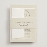 "Branched" - Multi-Event RSVP Cards in Almond by Brianne Larsen - Assembled with Belly Band