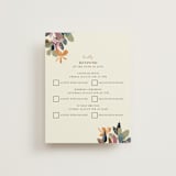 "flower press" - Multi-Event RSVP Cards in Mauve by Peony Rose Design - Front