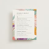 "Abstract Florals" - Multi-Event RSVP Cards in Bouquet by Maria Hilas-Louie - Front