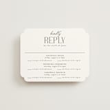 "Bold Elegance" - Multi-Event RSVP Cards in Snow by Katherine Moynagh - Front