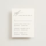 "the script" - Multi-Event RSVP Cards in Tuxedo by Genna Blackburn - Front