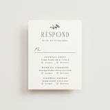 "Quintessential" - Multi-Event RSVP Cards in Cotton by Everett Paper Goods - Front