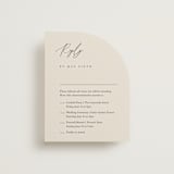 "Corner" - Multi-Event RSVP Cards in Linen by Kelly Schmidt - Front