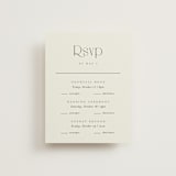 "Cadence" - Multi-Event RSVP Cards in Ivory by Jennifer Wick - Front