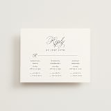 "Simply Classic" - Multi-Event RSVP Cards in Ebony by Laura Hamm - Front