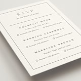 "Warm affection" - Multi-Event RSVP Cards in Cotton by Stacey Meacham - Detail