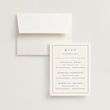 "Warm affection" - Multi-Event RSVP Cards in Cotton by Stacey Meacham - RSVP with Envelope