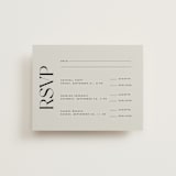 "Carino" - Multi-Event RSVP Cards in Brise by Pati Cascino - Front