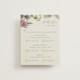 "Tropical garden" - Multi-Event RSVP Cards in Lime by Elly - Front