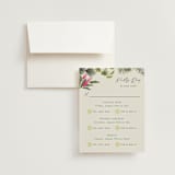 "Tropical garden" - Multi-Event RSVP Cards in Lime by Elly - RSVP with Envelope
