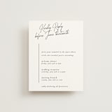"Opera" - Multi-Event RSVP Cards in Tuxedo by Jackie Mangiolino - Front
