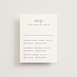 "Aligning" - Multi-Event RSVP Cards in Tuxedo by Genna Blackburn - Front