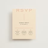 "Top to Bottom" - Multi-Event RSVP Cards in Evergreen by Kindred Fields - Front