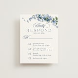 "Meander" - Multi-Event RSVP Cards in Deep Sea by Angela Marzuki - Front