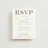 "Show" - Multi-Event RSVP Cards in Dove Gray by Up Up Creative - Front