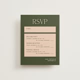 "Martini" - Multi-Event RSVP Cards in Olive by Pixel and Hank - Front