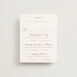"Charleston" - Multi-Event RSVP Cards in Blush by Megan Davis - Front