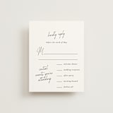 "Symphony" - Multi-Event RSVP Cards in Pearl by Jackie Mangiolino - Front