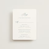 "Empire" - Multi-Event RSVP Cards in Dusty Blue by Jennifer Postorino - Front