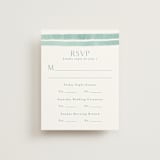 "Tidal Stripe" - Multi-Event RSVP Cards in Sky by Katharine Watson - Front