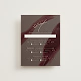 "Garnet" - Multi-Event RSVP Cards in Walnut by Olivia Kanaley Inman - Front