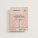 "Modern Squares" - Multi-Event RSVP Cards in Flamingo by FRANI - Front