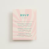 "The Palm" - Multi-Event RSVP Cards in Flamingo by Pixel and Hank - Front