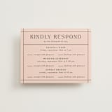 "The Grid" - Multi-Event RSVP Cards in Rosebud by Mansi Verma - Front
