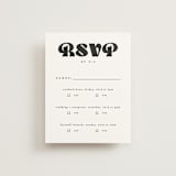"boba" - Multi-Event RSVP Cards in Onyx by Up Up Creative - Front