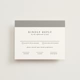 "Portrait" - RSVP Cards in Platinum by Heather Schertzer - Front