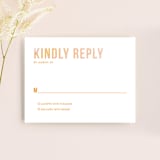 "Ombre" - RSVP Cards in Mandarin by Dean Street - Front