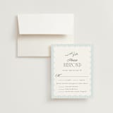 "Trailing Garden" - RSVP Cards in Buttermint by Laura Hankins - RSVP with Envelope