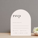 "The Loden" - RSVP Cards in Ivory by Kelly Schmidt - Front