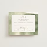 "Lovely" - RSVP Cards in Moss by Petra Kern - Front