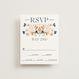 "modern folk" - RSVP Cards in Blush by GeekInk Design - Front