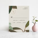 "Powder Room Florals" - RSVP Cards in Cream by Ariel Rutland - Front