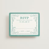 "Fiesta Folk Art" - RSVP Cards in Lagoon by root beer float - Front
