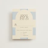 "Checker Wash" - RSVP Cards in Ivory by Baumbirdy - Front
