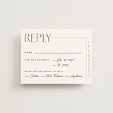 "love love love" - RSVP Cards in Onyx by Robert and Stella - Front